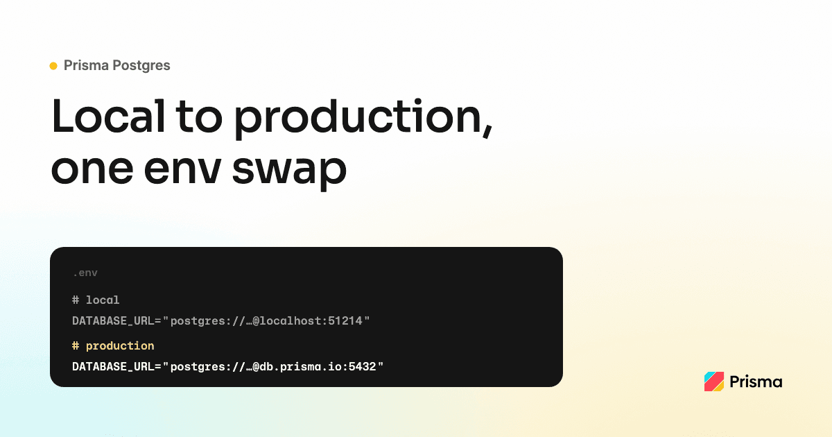 From Local Development to Production with Prisma Postgres